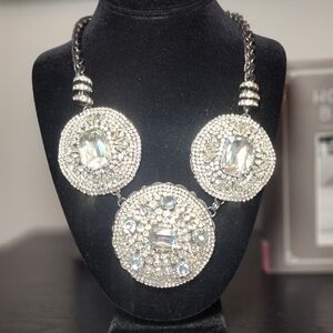 Chico's Elegant Silver Statement Necklace